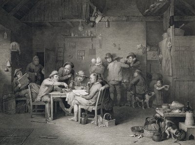 村の政治家、アブラハム・ライムバッハ（1784-1868）、1814年 作： David Wilkie